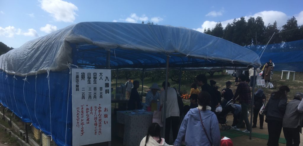 山口県下関市豊浦町の久山園へみかん狩りに行きました。