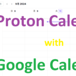 Proton CalendarにGoogleカレンダーを同期させる
